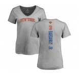 NBA Women's Nike New York Knicks #3 Tim Hardaway Jr. Ash Backer T-Shirt