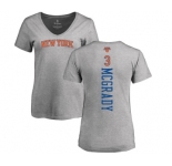 NBA Women's Nike New York Knicks #3 Tracy McGrady Ash Backer T-Shirt