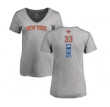 NBA Women's Nike New York Knicks #33 Patrick Ewing Ash Backer T-Shirt