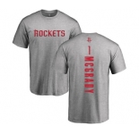 NBA Nike Houston Rockets #1 Tracy McGrady Ash Backer T-Shirt