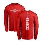 NBA Nike Houston Rockets #3 Steve Francis Red Backer Long Sleeve T-Shirt