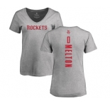 NBA Women's Nike Houston Rockets #0 De'Anthony Melton Ash Backer T-Shirt