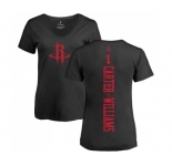 NBA Women's Nike Houston Rockets #1 Michael Carter-Williams Black One Color Backer Slim-Fit V-Neck T-Shirt