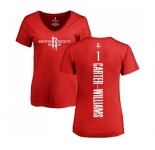 NBA Women's Nike Houston Rockets #1 Michael Carter-Williams Red Backer T-Shirt