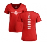 NBA Women's Nike Houston Rockets #10 Eric Gordon Red Backer T-Shirt