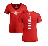 NBA Women's Nike Houston Rockets #13 James Harden Red Backer T-Shirt