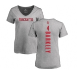 NBA Women's Nike Houston Rockets #4 Charles Barkley Ash Backer T-Shirt