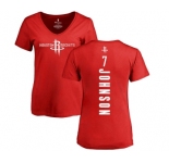 NBA Women's Nike Houston Rockets #7 Joe Johnson Red Backer T-Shirt