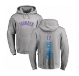 NBA Nike Oklahoma City Thunder #17 Dennis Schroder Ash Backer Pullover Hoodie