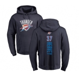 NBA Nike Oklahoma City Thunder #37 Kevin Hervey Navy Blue Backer Pullover Hoodie
