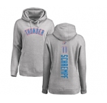NBA Women's Nike Oklahoma City Thunder #11 Detlef Schrempf Ash Backer Pullover Hoodie