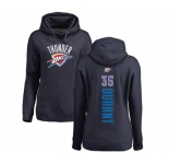 NBA Women's Nike Oklahoma City Thunder #35 Kevin Durant Navy Blue Backer Pullover Hoodie