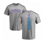 NBA Nike Oklahoma City Thunder #17 Dennis Schroder Ash Backer T-Shirt