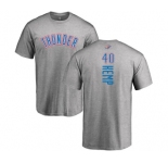 NBA Nike Oklahoma City Thunder #40 Shawn Kemp Ash Backer T-Shirt