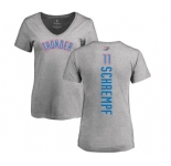 NBA Women's Nike Oklahoma City Thunder #11 Detlef Schrempf Ash Backer T-Shirt