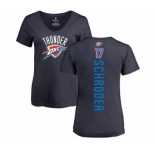 NBA Women's Nike Oklahoma City Thunder #17 Dennis Schroder Navy Blue Backer T-Shirt
