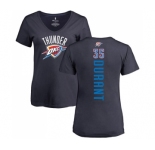 NBA Women's Nike Oklahoma City Thunder #35 Kevin Durant Navy Blue Backer T-Shirt