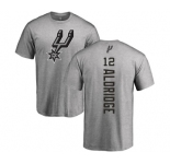 NBA Nike San Antonio Spurs #12 LaMarcus Aldridge Ash Backer T-Shirt