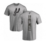 NBA Nike San Antonio Spurs #18 Marco Belinelli Ash Backer T-Shirt