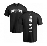 NBA Nike San Antonio Spurs #18 Marco Belinelli Black Backer T-Shirt