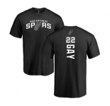 NBA Nike San Antonio Spurs #22 Rudy Gay Black Backer T-Shirt