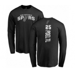 NBA Nike San Antonio Spurs #25 Jakob Poeltl Black Backer Long Sleeve T-Shirt