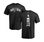 NBA Nike San Antonio Spurs #4 Derrick White Black Backer T-Shirt