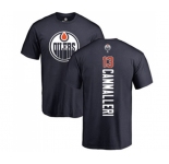 NHL Adidas Edmonton Oilers #13 Mike Cammalleri Navy Blue Backer T-Shirt