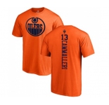 NHL Adidas Edmonton Oilers #13 Mike Cammalleri Orange One Color Backer T-Shirt