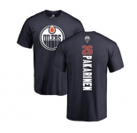 NHL Adidas Edmonton Oilers #26 Iiro Pakarinen Navy Blue Backer T-Shirt