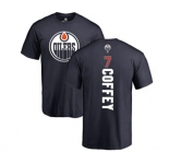 NHL Adidas Edmonton Oilers #7 Paul Coffey Navy Blue Backer T-Shirt