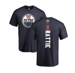 NHL Adidas Edmonton Oilers #8 Ty Rattie Navy Blue Backer T-Shirt