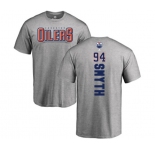 NHL Adidas Edmonton Oilers #94 Ryan Smyth Ash Backer T-Shirt