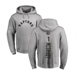 NBA Nike Toronto Raptors #1 Tracy Mcgrady Ash Backer Pullover Hoodie