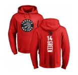 NBA Nike Toronto Raptors #14 Danny Green Red Backer Pullover Hoodie