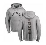 NBA Nike Toronto Raptors #15 Vince Carter Ash Backer Pullover Hoodie