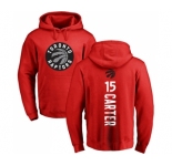NBA Nike Toronto Raptors #15 Vince Carter Red Backer Pullover Hoodie