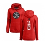 NBA Women's Nike Toronto Raptors #14 Danny Green Red Backer Pullover Hoodie
