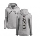 NBA Women's Nike Toronto Raptors #24 Norman Powell Ash Backer Pullover Hoodie