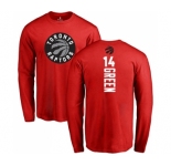 NBA Nike Toronto Raptors #14 Danny Green Red Backer Long Sleeve T-Shirt