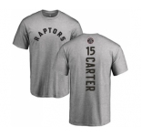 NBA Nike Toronto Raptors #15 Vince Carter Ash Backer T-Shirt