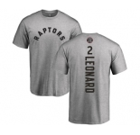 NBA Nike Toronto Raptors #2 Kawhi Leonard Ash Backer T-Shirt