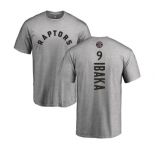 NBA Nike Toronto Raptors #9 Serge Ibaka Ash Backer T-Shirt