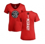 NBA Women's Nike Toronto Raptors #1 Tracy Mcgrady Red Backer T-Shirt