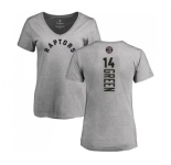NBA Women's Nike Toronto Raptors #14 Danny Green Ash Backer T-Shirt