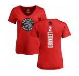 NBA Women's Nike Toronto Raptors #2 Kawhi Leonard Red Backer T-Shirt