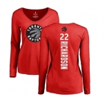 NBA Women's Nike Toronto Raptors #22 Malachi Richardson Red Backer Long Sleeve T-Shirt