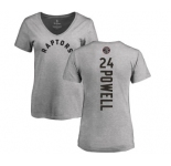 NBA Women's Nike Toronto Raptors #24 Norman Powell Ash Backer T-Shirt