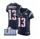 Men's Nike New England Patriots #13 Phillip Dorsett Navy Blue Team Color Vapor Untouchable Elite Player Super Bowl LIII Bound NFL Jersey