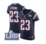 Men's Nike New England Patriots #23 Patrick Chung Navy Blue Team Color Vapor Untouchable Elite Player Super Bowl LIII Bound NFL Jersey
